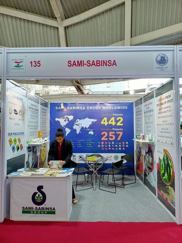 Sami-Sabinsa Showcases its Ingredients at 14th World Spice Congress, Mumbai (India)