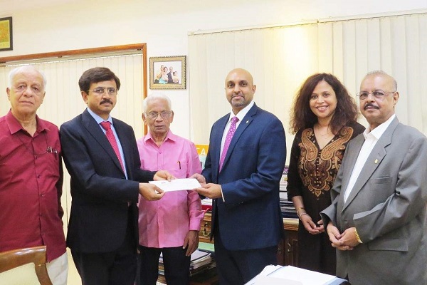 Financial support of Rs. 1,00,00,000 (INR 1 Crore) was provided to Bangalore Sanjaynagar Lions Charitable Trust, for the construction of paediatric ward for cancer treatment at Kidwai Hospital